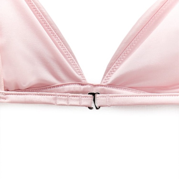 NWT Barbie x Zara pink satin bralette Small - Picture 4 of 11